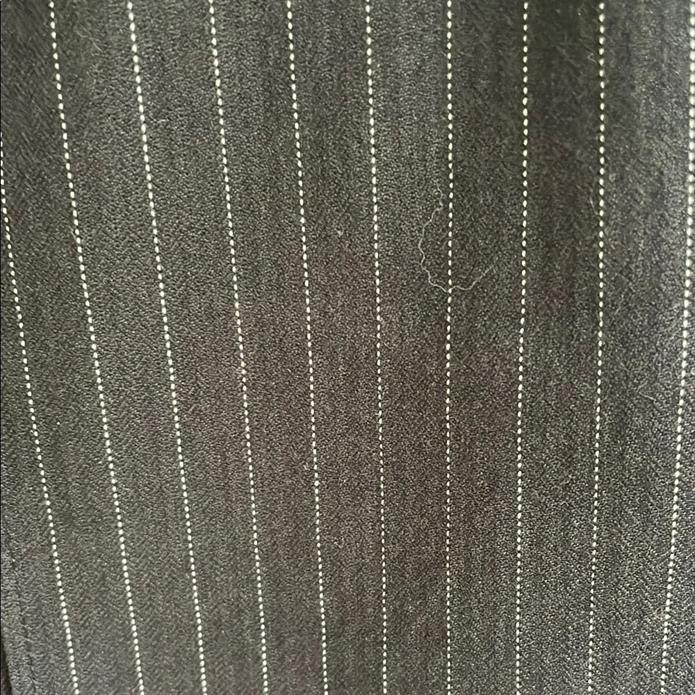 THE GREAT. Black Pinstripe Ankle Pants - Picture 4 of 7